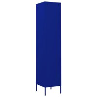 vidaXL Schlie&szlig;fachschrank Marineblau 35x46x180 cm Stahl