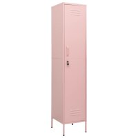 vidaXL Schließfachschrank Rosa 35x46x180 cm Stahl