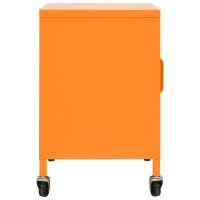 vidaXL Lagerschrank Orange 60x35x56 cm Stahl