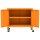 vidaXL Lagerschrank Orange 60x35x56 cm Stahl