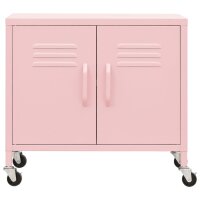 vidaXL Lagerschrank Rosa 60x35x56 cm Stahl