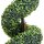 vidaXL K&uuml;nstlicher Buchsbaum mit Topf Spiralform Gr&uuml;n 117 cm