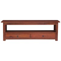 vidaXL TV-Schrank Braun 115x30x40 cm Massivholz Mahagoni