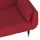 vidaXL Schlafsofa 2-Sitzer mit 2 Kissen Weinrot Samt