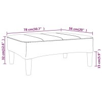 vidaXL Fu&szlig;hocker Gr&uuml;n 78x56x32 cm Stoff