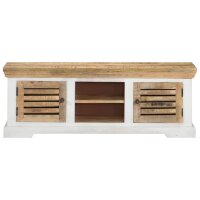 vidaXL TV-Schrank 110x30x40 cm Massivholz Mango