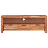 vidaXL TV-Schrank 110x30x40 cm Massivholz Akazie