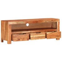 vidaXL TV-Schrank 110x30x40 cm Massivholz Akazie