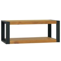 vidaXL Wand-Badregal 90x45x35 cm Massivholz Teak