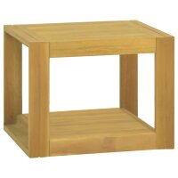 vidaXL Wand-Badregal 45x45x35 cm Massivholz Teak