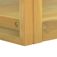 vidaXL Wand-Badschrank 60x45x35 cm Massivholz Teak