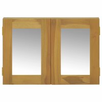 vidaXL Spiegelschrank 60x10x40 cm Massivholz Teak