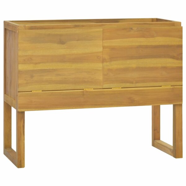 vidaXL Badschrank 90x45x75 cm Massivholz Teak