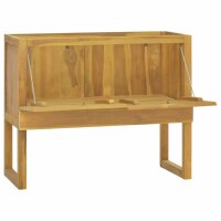 vidaXL Badschrank 90x45x75 cm Massivholz Teak