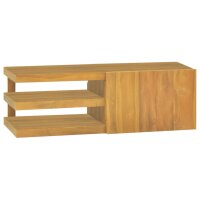 vidaXL Wand-Badschrank 90x40x30 cm Massivholz Teak