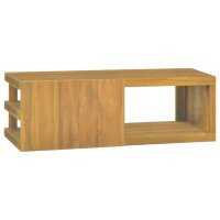 vidaXL Wand-Badschrank 90x40x30 cm Massivholz Teak