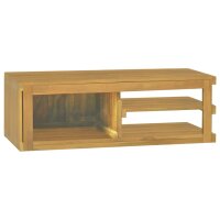 vidaXL Wand-Badschrank 90x40x30 cm Massivholz Teak