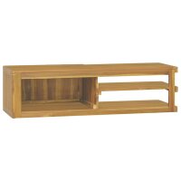 vidaXL Wand-Badschrank 110x40x30 cm Massivholz Teak