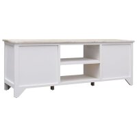 vidaXL TV-Schrank 108x30x40 cm Massivholz Paulownia