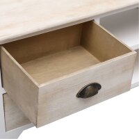 vidaXL TV-Schrank 108x30x40 cm Massivholz Paulownia