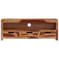 vidaXL TV-Schrank 110x30x40 cm Massivholz Akazie