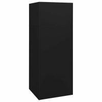 vidaXL Sattelschrank Schwarz 53x53x140 cm Stahl