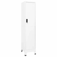 vidaXL Schließfachschrank Weiß 38x45x180 cm...