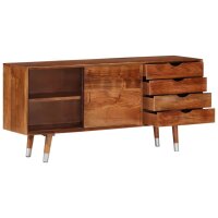 vidaXL TV-Schrank 118&times;30&times;55 cm Massivholz Akazie