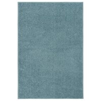 vidaXL Teppich Kurzflor 160x230 cm Blau