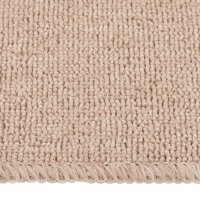 vidaXL Antirutsch Stufenmatten 15 Stk. 75x20 cm Beige Rechteckig