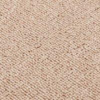 vidaXL Antirutsch Stufenmatten 15 Stk. 75x20 cm Beige Rechteckig