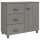 vidaXL Sideboard HAMAR Hellgrau 90x40x80 cm Massivholz Kiefer