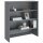 vidaXL Highboard-Oberteil HAMAR Dunkelgrau 90x30x100 cm Massivholz