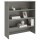 vidaXL Highboard-Oberteil HAMAR Hellgrau 90x30x100 cm Massivholz