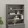 vidaXL Highboard-Oberteil HAMAR Hellgrau 90x30x100 cm Massivholz