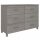 vidaXL Sideboard HAMAR Hellgrau 113x40x80 cm Massivholz Kiefer