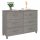 vidaXL Sideboard HAMAR Hellgrau 113x40x80 cm Massivholz Kiefer