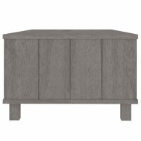 vidaXL Couchtisch HAMAR Hellgrau 100x55x35 cm Massivholz Kiefer