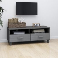 vidaXL TV-Schrank HAMAR Dunkelgrau 106x40x40 cm Massivholz Kiefer