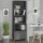 vidaXL Highboard HAMAR Dunkelgrau 60x35x180 cm Massivholz Kiefer