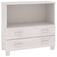 vidaXL Sideboard HAMAR Weiß 85x35x80 cm Massivholz...