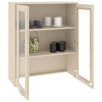 vidaXL Highboard-Oberteil HAMAR Honigbraun 85x35x100 cm Massivholz