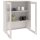 vidaXL Highboard-Oberteil HAMAR Wei&szlig; 85x35x100 cm Massivholz