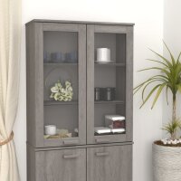 vidaXL Highboard-Oberteil HAMAR Hellgrau 85x35x100 cm...