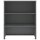 vidaXL Highboard-Oberteil HAMAR Dunkelgrau 85x35x100 cm Massivholz