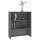 vidaXL Highboard-Oberteil HAMAR Dunkelgrau 85x35x100 cm Massivholz