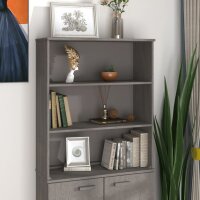 vidaXL Highboard-Oberteil HAMAR Hellgrau 85x35x100 cm...