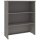 vidaXL Highboard-Oberteil HAMAR Hellgrau 85x35x100 cm Massivholz