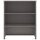 vidaXL Highboard-Oberteil HAMAR Hellgrau 85x35x100 cm Massivholz