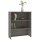 vidaXL Highboard-Oberteil HAMAR Hellgrau 85x35x100 cm Massivholz